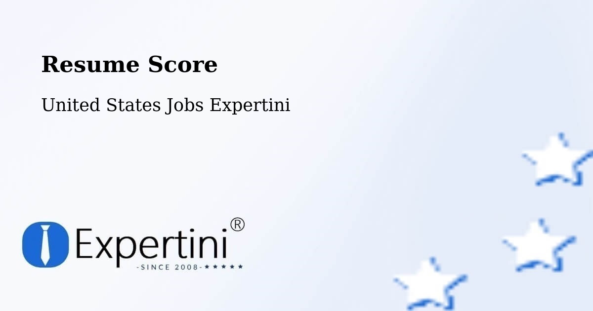Resume Score & Job Description Match Tool – Houma - United States Jobs Expertini